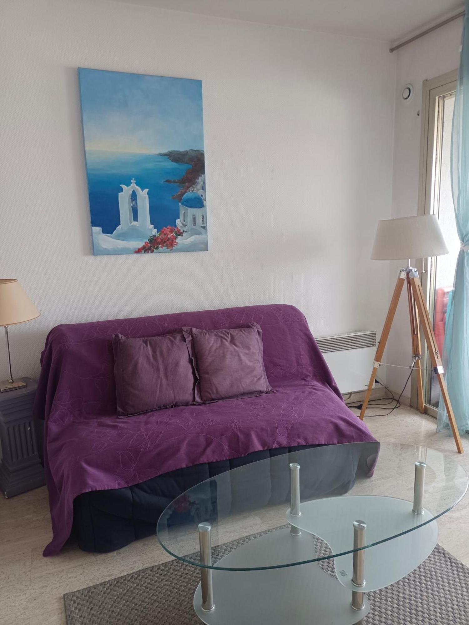 Grand Studio Vue Mer A Marina Baie Des Anges Villeneuve-Loubet Exterior photo